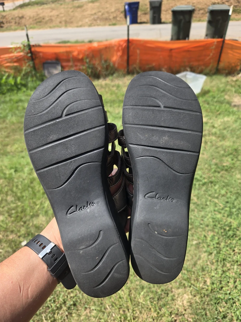 Clarks breathable outsole straps